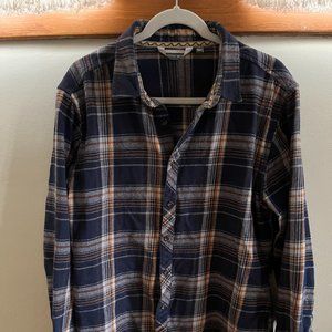 Depart West by Buckle Blue & Orange Flannel
